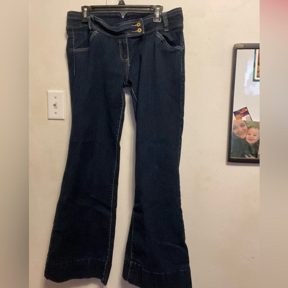 y2k vintage low rise bell bottom jeans - Picture 1 of 1